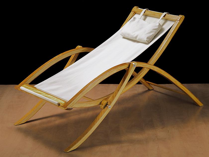 Strandstoel met gebogen poten en zitting